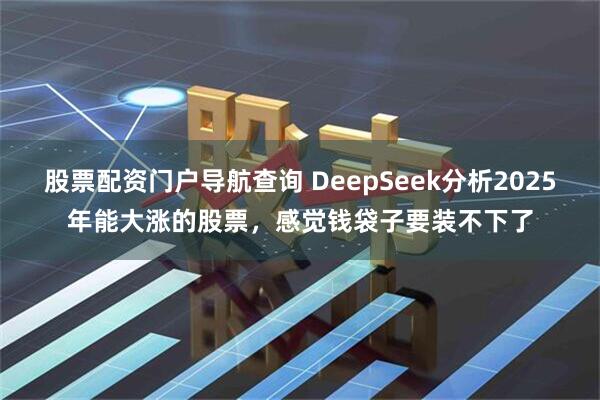 股票配资门户导航查询 DeepSeek分析2025年能大涨的股票，感觉钱袋子要装不下了
